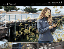 Tablet Screenshot of fossaapparel.com
